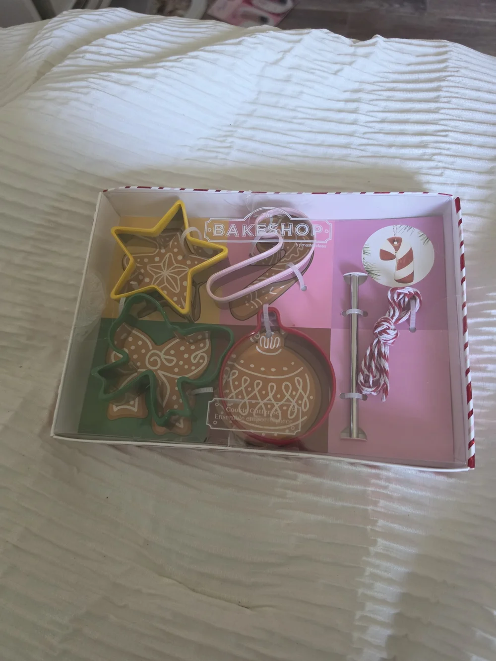Holiday Ornament Cookie Cutter Set - Green, Yellow, Pink